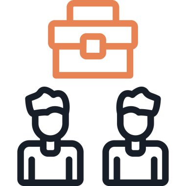 İnsan simgesinin vektör illüstrasyonu