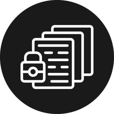 belge simgesi vektör illüstrasyonu