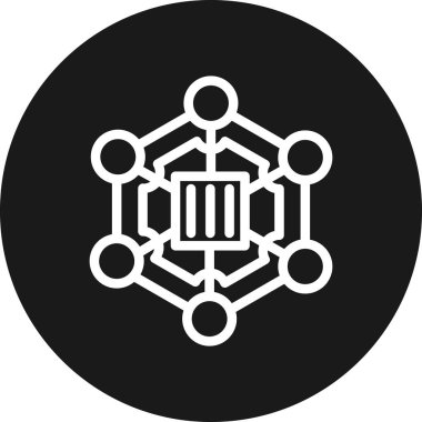 Ağ simgesinin vektör illüstrasyonu