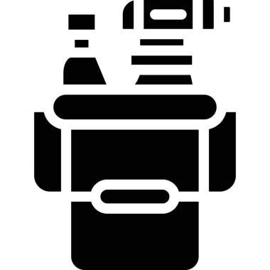 araba motoru simgesi, basit siyah dizayn