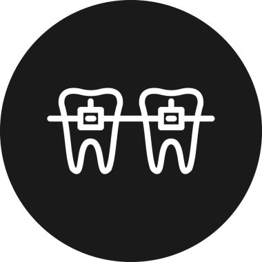 diş sembolü vektörü