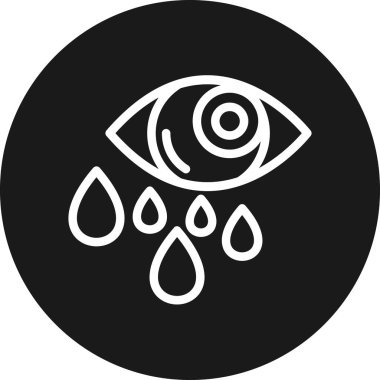 Göz damlasının vektör çizimi