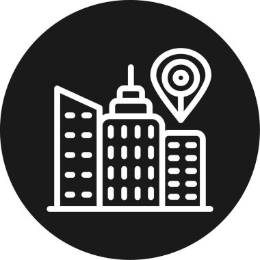 konum pin simgesi, vektör illüstrasyonu