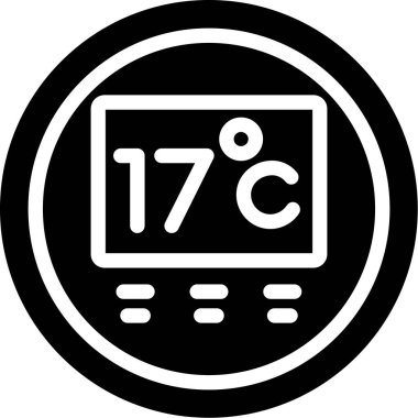 sıcaklık simgesi vektör illüstrasyonu