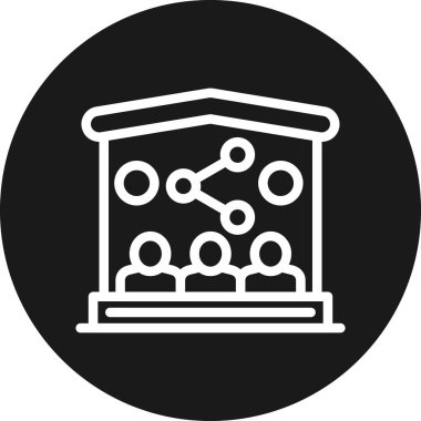 iş veri simgesi, basit illüstrasyon