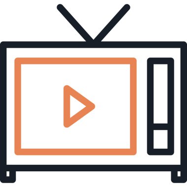 tv simge vektör çizim