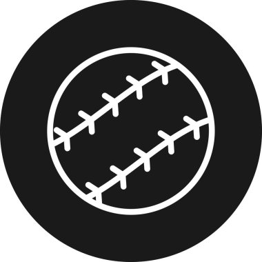 Beyzbol. Web simgesi basit illüstrasyon