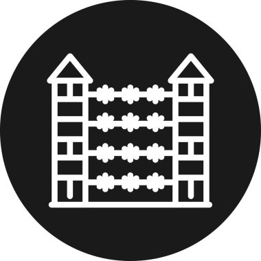 Bina. Web simgesi basit illüstrasyon