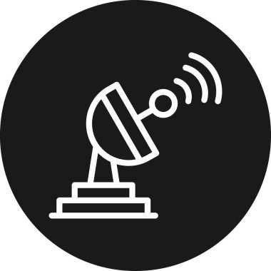 uydu anten simgesi modayla izole edilmiş arkaplan