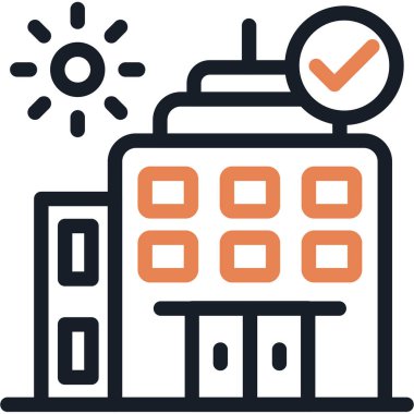 yapı inşa simgesi ana hatları biçiminde