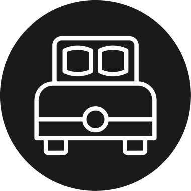 bus simgesi vektör illüstrasyonu