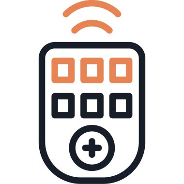 Uzaktan kumanda simge vektör çizim