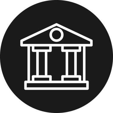 Banka Binası glif simgesi.