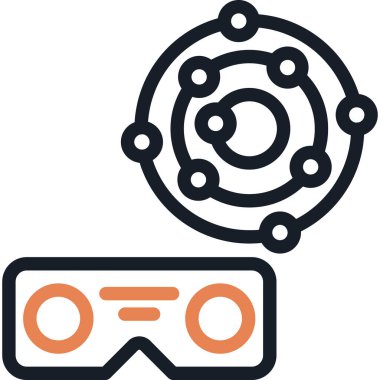 Gözlük. Web simgesi basit illüstrasyon