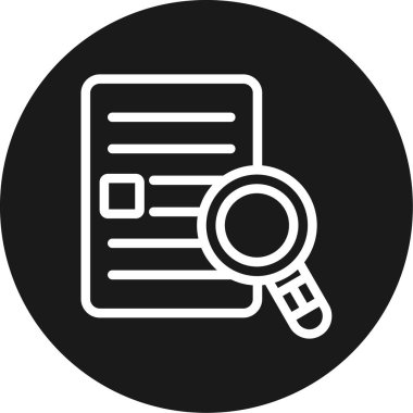 Belge. Web simgesi basit illüstrasyon