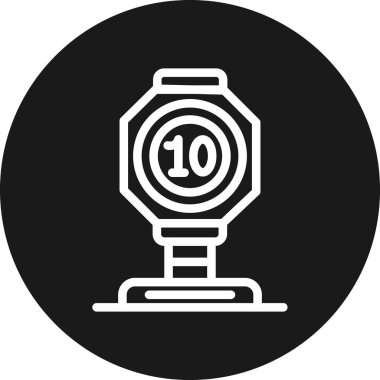 Hız Sınırı İmza Çizgisi Çemberi Vektör ResmiComment