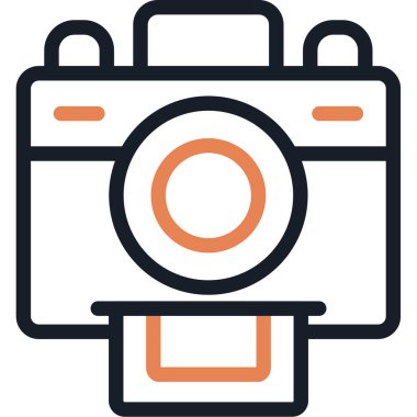 kamera simgesi vektör illüstrasyonu