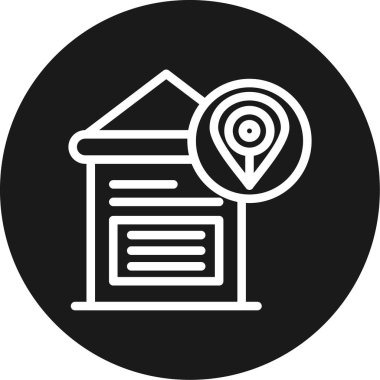 Harita işaretleyici. Web simgesi