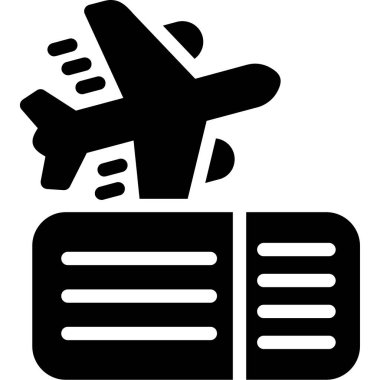 uçuş uçağı simgesi katı stil