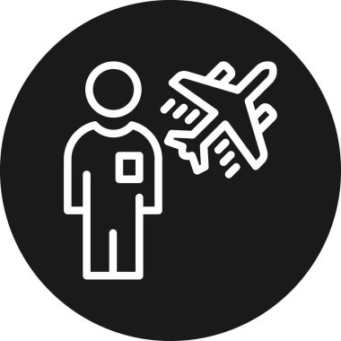 Yolcu uçağı simgeyi daire içine aldı