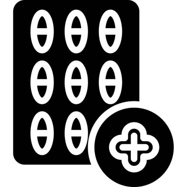 Modern b 'nin vektör illüstrasyonu hapların ikonundan yoksun