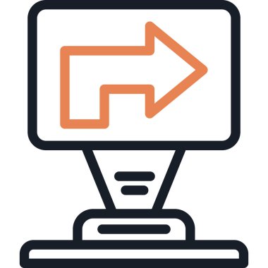 ok simgesi vektör illüstrasyonu