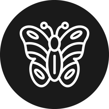 Kelebek simgesi vektör illüstrasyonu