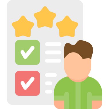 derecelendirme vektör illüstrasyonu