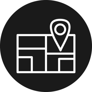 konum simgesi vektör illüstrasyonu