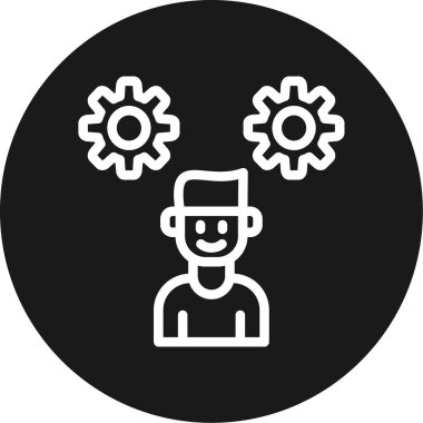 iş simgesi vektör illüstrasyonu