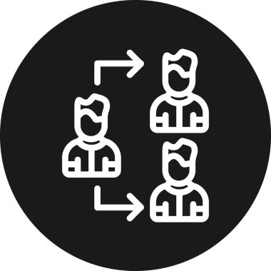 farklı simge vektörüne sahip insan grubu.