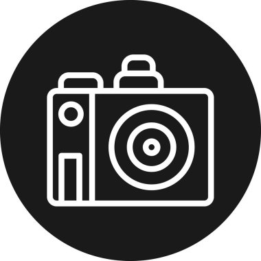 kamera simgesi vektör illüstrasyonu