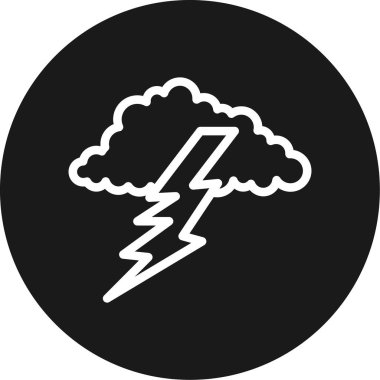 Yıldırım. Web simgesi basit tasarım