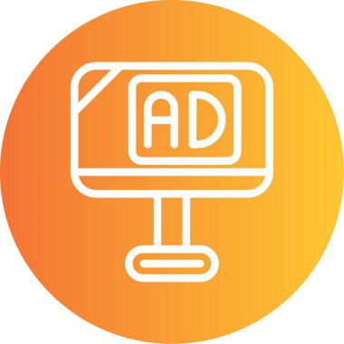 Modern simgenin vektör illüstrasyonu