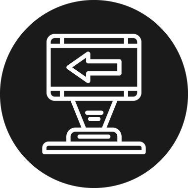 ok simgesi vektör illüstrasyonu