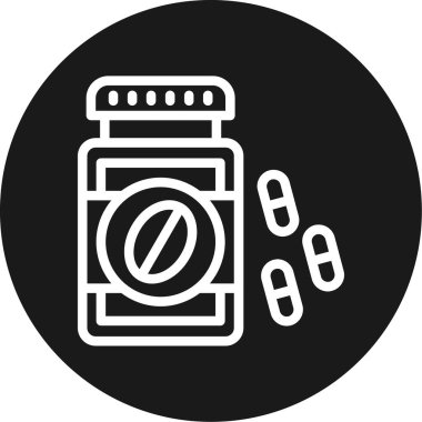 İlaç simgesinin vektör illüstrasyonu