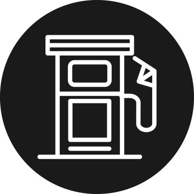 gaz tankı ikonu vektör illüstrasyonu