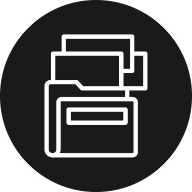 Web ve yazdırma için vektör yazıcı simgesi