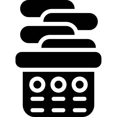 Tek bir izole hesap makinesinin vektör çizimi