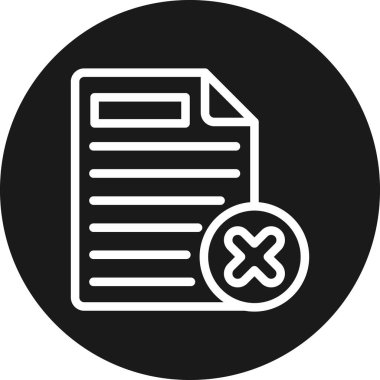 belge simgesi vektör illüstrasyonu