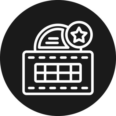 Bilet. Web simgesi basit illüstrasyon