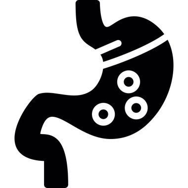 mide ikonu vektör illüstrasyonu