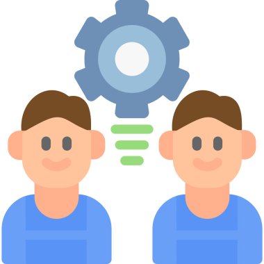 Müşteri servis simgesi vektör illüstrasyonu