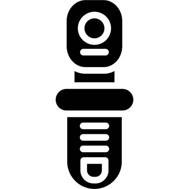 Tek bir harf simgesinin vektör illüstrasyonu