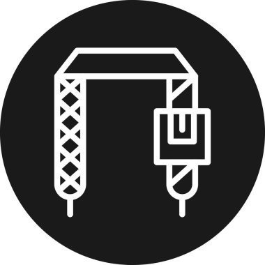 Modern bir simgenin vektör illüstrasyonu