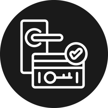 Kontrol simgesinin vektör illüstrasyonu