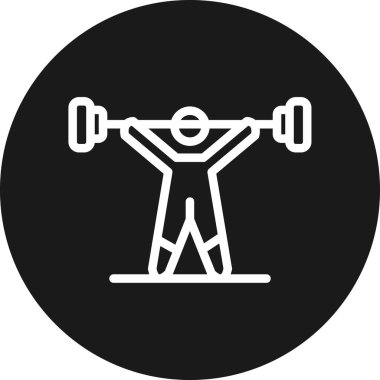 spor salonu spor simgesi, vektör illüstrasyonu