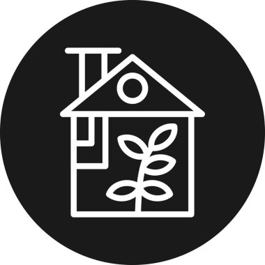 Ev simgesinin vektör illüstrasyonu