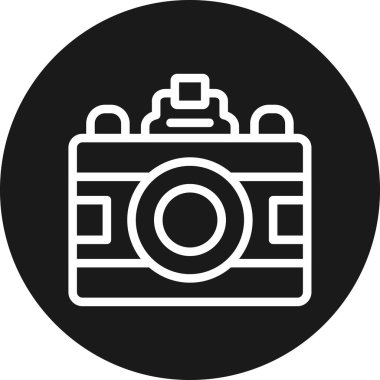 Fotoğraf kamerası vektör simgesi