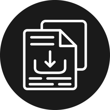 belge simgesi vektör illüstrasyonu